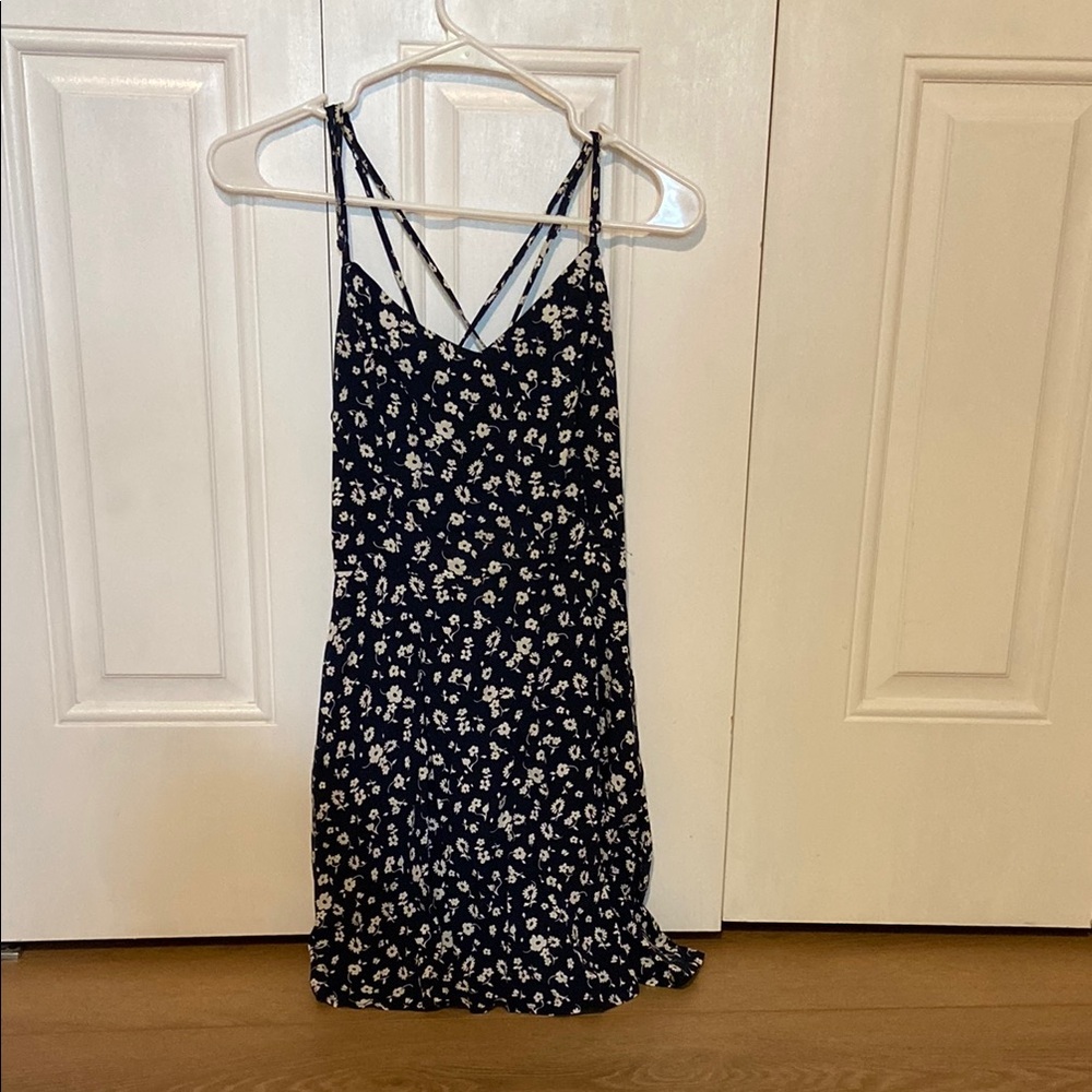 Garage Floral Print Crossback Sleeveless Dress